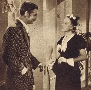 Clark Prints: A scene from Saratoga with Clark Gable and Jean Harlow