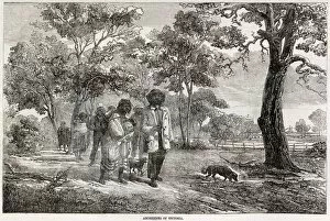Aborigine Collection: Scene showing Aborigines of Victoria, to accompany given in The Illustrated London News