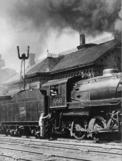 Scene at station in Randolph, Vermont