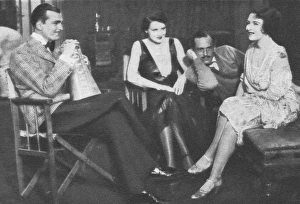 Images Dated 30th November 2013: A scene taken during the filming of The First Born (1928)