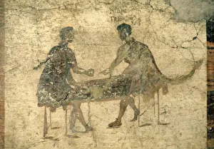 Dice Prints: Scene of Tavern Life in Pompeii