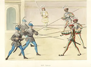 Torch Prints: Scene from a tournament at Nuremberg, 16th century