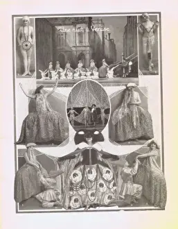Show Girl Prints: The scene Une Nuit a Venise from the revue Bonjour Paris