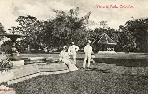 Bandstand Prints: Scene in Victoria Park, Colombo, Ceylon (Sri Lanka)