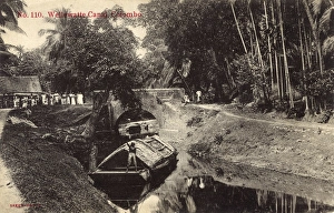 Images Dated 26th October 2016: Scene on Wellawatte Canal, Colombo, Ceylon (Sri Lanka)