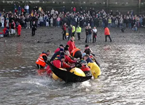 Scene of whale rescue attempt, River Thames