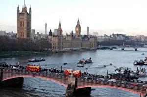 Scene of whale rescue attempt, River Thames