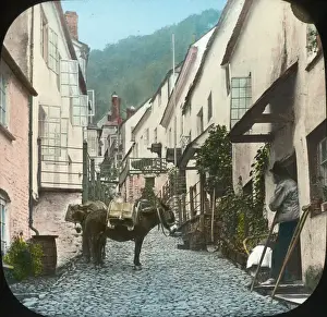 Scenery of Devon - Street in Clovelly looking up