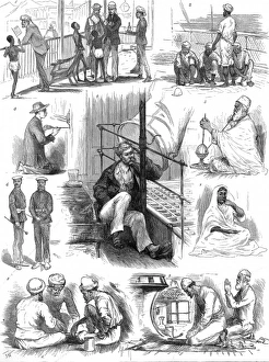 Scenes on board the SS 'Sumatra', November 1875 Scenes on board the SS 'Sumatra', November 1875