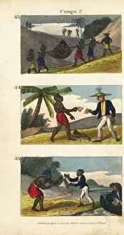 Images Dated 1st March 2020: Scenes from the Congo, Africa, 1820