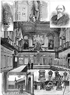 Guilds Prints: Scenes at the Haberdashers Company, London, 1884
