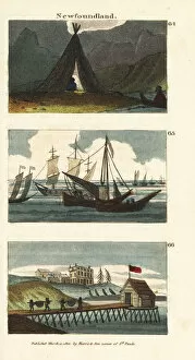 Wolfe Collection: Scenes in Newfoundland, 18th century