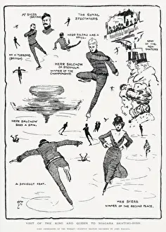 Niagara Prints: Scenes at Niagara skating rink in London during a visit by King Edward VII