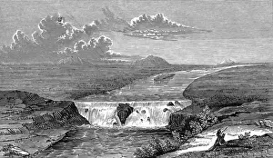 Oregon Prints: Scenes in Oregon and California. The American Falls of Lewis