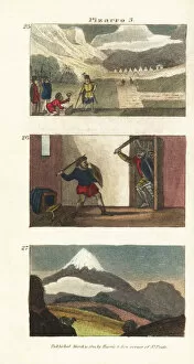 Scenes from Pizarro's exploration of Peru