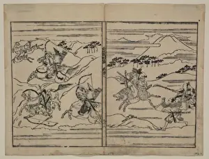 Related Prints: Two scenes related to the Soga family
