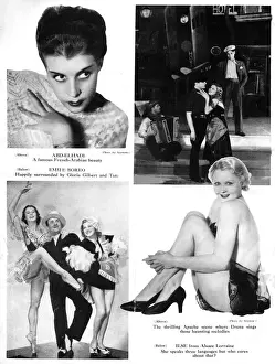 Fischer Prints: Scenes from the show Revue Folies Bergere at the French Casino, Chicago