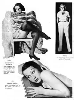 Scenes from the show Revue Folies Bergere at the French Casino, Chicago