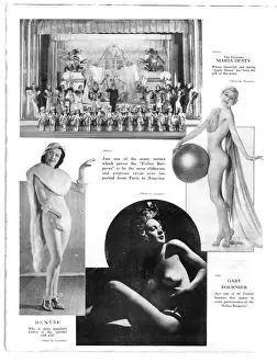 Scenes from the show Revue Folies Bergere at the French Casino, Chicago