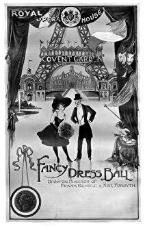 Images Dated 12th September 2016: Scenic design for Covent Garden fancy dress ball