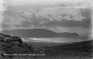 Keel Prints: Scenic View of Keel Strand and Cliffs