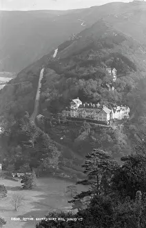 Lynton Prints: Scenic View of Lynton from Bury Hill