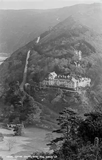 Lynton Prints: Scenic View of Lynton from the Hill