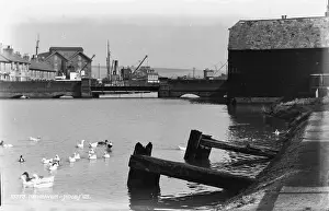Ducks Prints: Scenic View of Newhaven Harbour