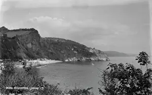 Scenic View of Oddicombe Beach