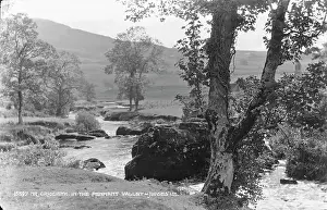 Criccieth Prints: Scenic View of Pennant Valley