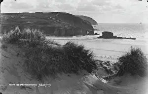 Perranporth Prints: Scenic View of Perranporth Beach
