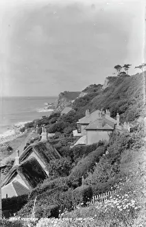 Ventnor Prints: Scenic View of Steep Hill Cove