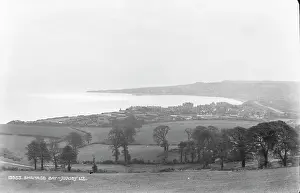 Swanage Prints: Scenic View of Swanage Bay