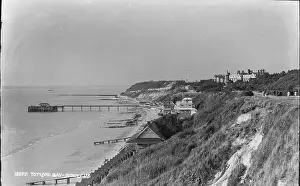 Totland Prints: Scenic View of Totland Bay
