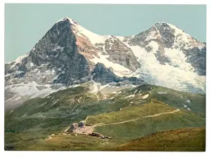 Eiger Prints: Scheidegg, Mount Eiger and Monch, Bernese Oberland, Switzerl