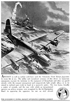 Survival Prints: Schermuly Pistol Rocket Apparatus 1943 Advert