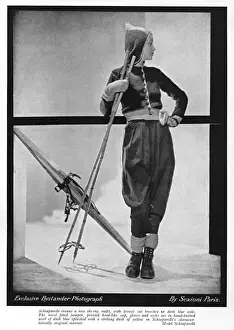Outfits Prints: Schiaparelli ski oufit, 1929