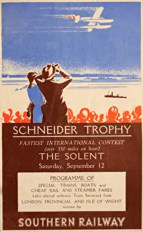 Images Dated 23rd September 2015: The Schneider Trophy 1929 - Calshot Spit, England