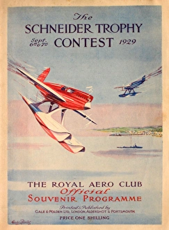 Images Dated 23rd September 2015: The Schneider Trophy 1929 - Calshot Spit, England