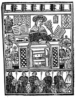 1509 Prints: Scholar with his Books