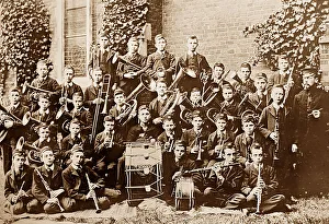 Paying Prints: School Band, Rusell Hill Schools, Purley, Victorian period