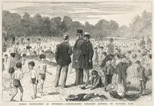 School Board children bathing in Victoria Park, London