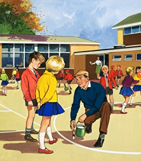 Images Dated 1st June 2007: School caretaker and odd-jobs man