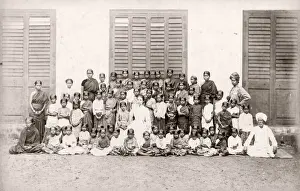 School children India c. 1890s - possibly a Christian mission