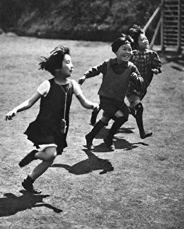 Happiness Prints: School children in Japan in western dress