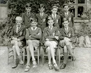 Abbot Collection: School photograph, boys class, Newton Abbot, Devon School photograph, boys class