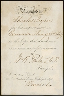 Spur Gallery: School Prize 1864