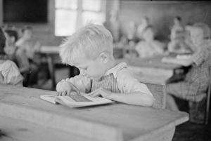 Alabama Collection: School scene at Skyline Farms, near Scottsboro, Alabama