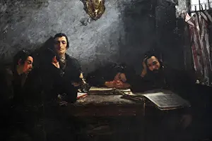 Student Prints: School of Talmudists, 1887, by Samuel Hirszenberg (1865-1908