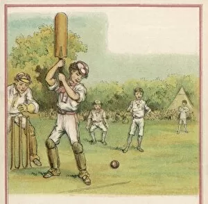 Cricket Collection: Schoolboy Batsman